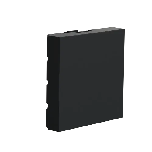 Заглушка 45х45 , антрацит, 2 модуля, Unica New Schneider NU986654