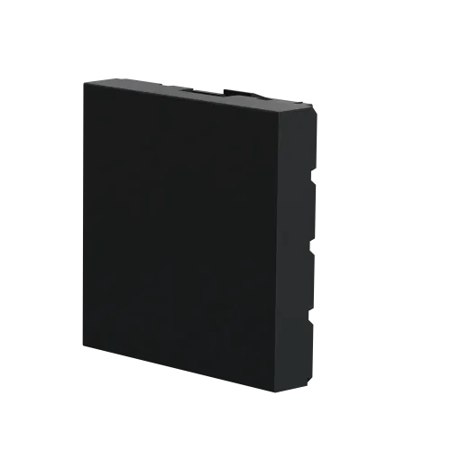 Заглушка 45х45 , антрацит, 2 модуля, Unica New Schneider NU986654