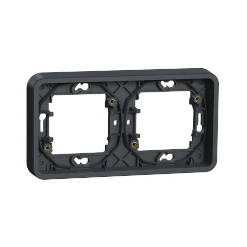 Рамка 2 поста IP55, черный, Mureva Styl Schneider MUR34101