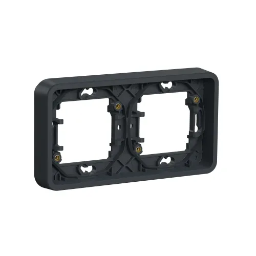 Рамка 2 поста IP55, черный, Mureva Styl Schneider MUR34101