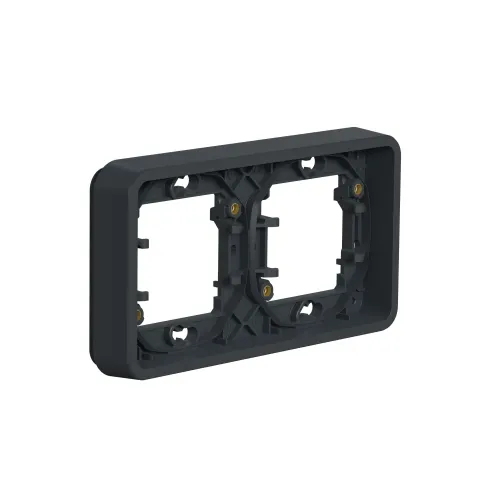 Рамка 2 поста IP55, черный, Mureva Styl Schneider MUR34101
