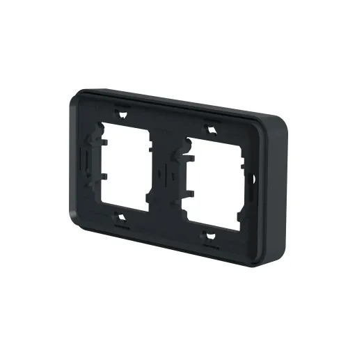 Рамка 2 поста IP55, черный, Mureva Styl Schneider MUR34101