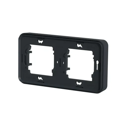 Рамка 2 поста IP55, черный, Mureva Styl Schneider MUR34101
