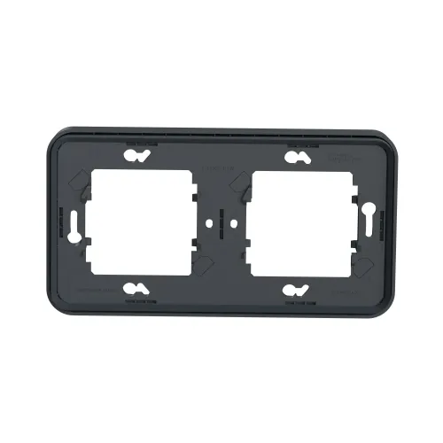 Рамка 2 поста IP55, черный, Mureva Styl Schneider MUR34101