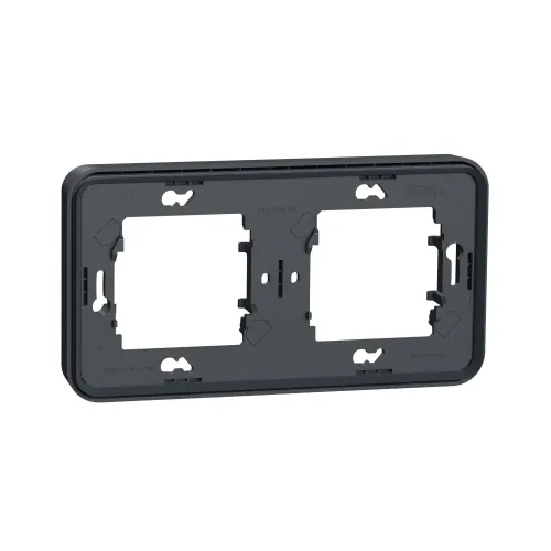 Рамка 2 поста IP55, черный, Mureva Styl Schneider MUR34101