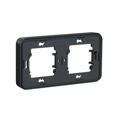 Рамка 2 поста IP55, черный, Mureva Styl Schneider MUR34101