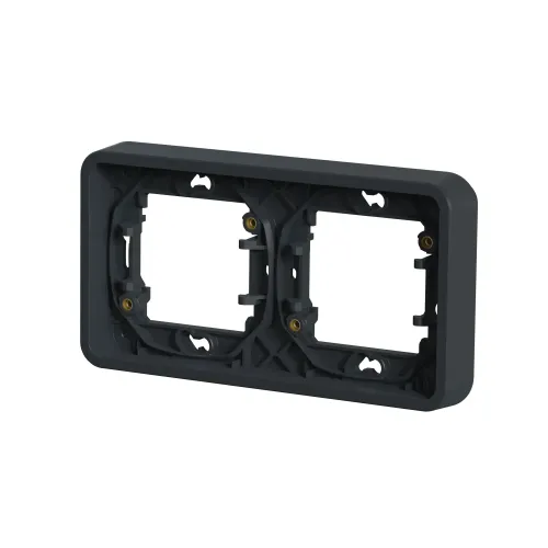 Рамка 2 поста IP55, черный, Mureva Styl Schneider MUR34101