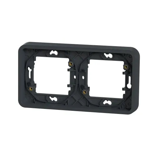 Рамка 2 поста IP55, черный, Mureva Styl Schneider MUR34101