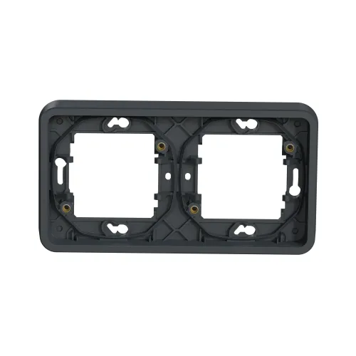 Рамка 2 поста IP55, черный, Mureva Styl Schneider MUR34101