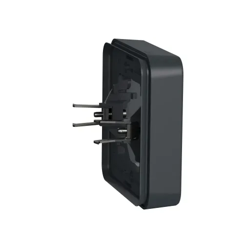 Рамка 1 пост с монтажными лапками IP55, черный, Mureva Styl Schneider MUR34108