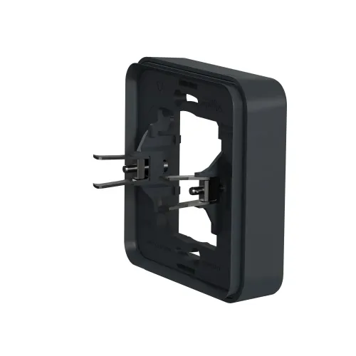 Рамка 1 пост с монтажными лапками IP55, черный, Mureva Styl Schneider MUR34108