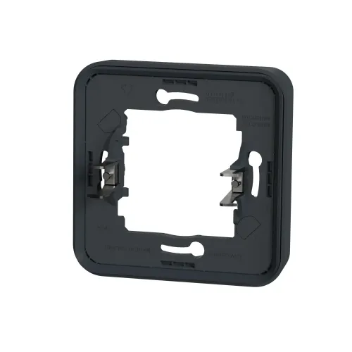 Рамка 1 пост с монтажными лапками IP55, черный, Mureva Styl Schneider MUR34108