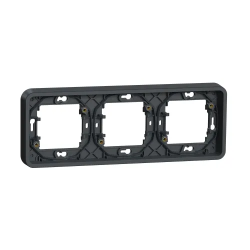 Рамка 3 поста IP55, черный, Mureva Styl Schneider MUR34109