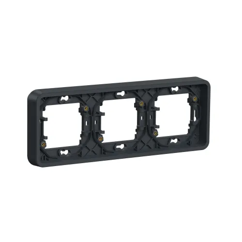 Рамка 3 поста IP55, черный, Mureva Styl Schneider MUR34109