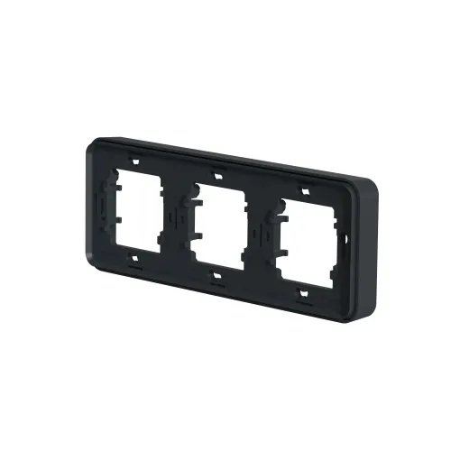 Рамка 3 поста IP55, черный, Mureva Styl Schneider MUR34109
