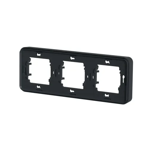 Рамка 3 поста IP55, черный, Mureva Styl Schneider MUR34109
