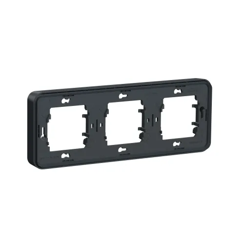 Рамка 3 поста IP55, черный, Mureva Styl Schneider MUR34109