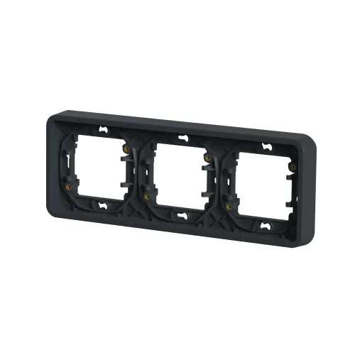 Рамка 3 поста IP55, черный, Mureva Styl Schneider MUR34109