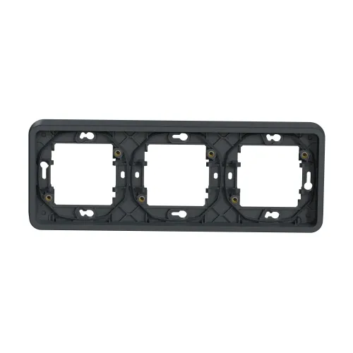 Рамка 3 поста IP55, черный, Mureva Styl Schneider MUR34109