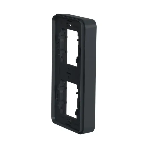 Рамка 2 поста, вертикальная IP55, черный, Mureva Styl Schneider MUR34151