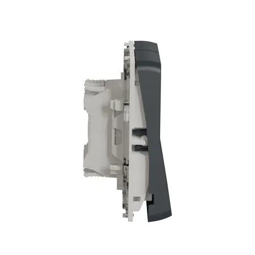 Двухклавишный переключатель IP55, черный, Mureva Styl Schneider MUR35019