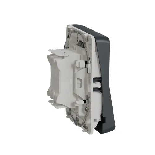 Двухклавишный переключатель IP55, черный, Mureva Styl Schneider MUR35019