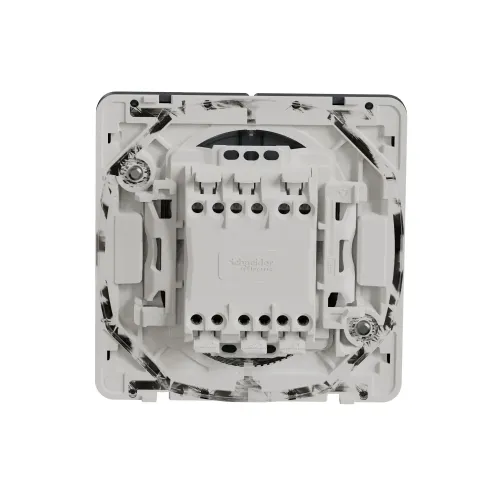Двухклавишный переключатель IP55, черный, Mureva Styl Schneider MUR35019