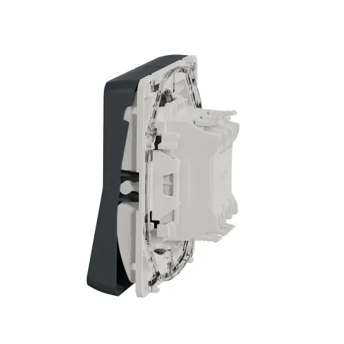 Двухклавишный переключатель IP55, черный, Mureva Styl Schneider MUR35019