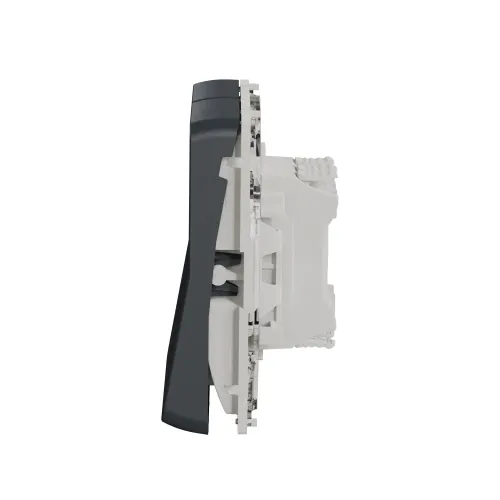 Двухклавишный переключатель IP55, черный, Mureva Styl Schneider MUR35019