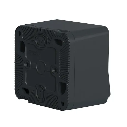 Двухклавишный переключатель накладной IP55, черный, Mureva Styl Schneider MUR35022