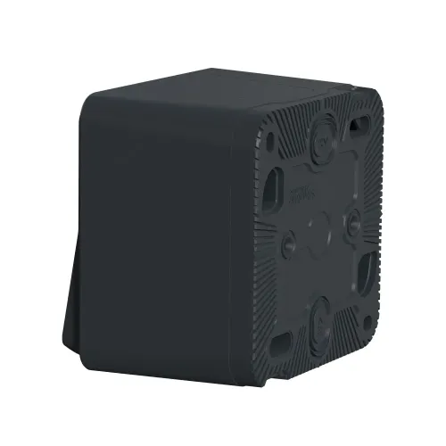 Двухклавишный переключатель накладной IP55, черный, Mureva Styl Schneider MUR35022