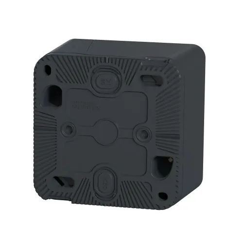 Переключатель с подсветкой накладной IP55, черный, Mureva Styl Schneider MUR35024