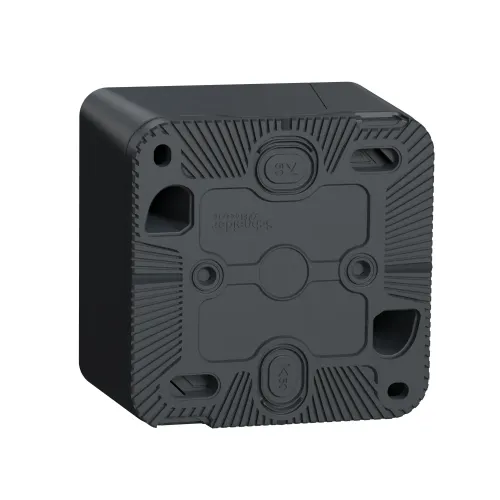 Переключатель с подсветкой накладной IP55, черный, Mureva Styl Schneider MUR35024