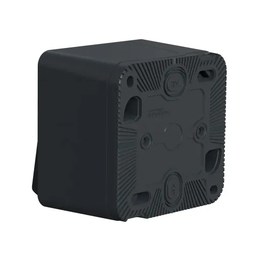 Переключатель с подсветкой накладной IP55, черный, Mureva Styl Schneider MUR35024