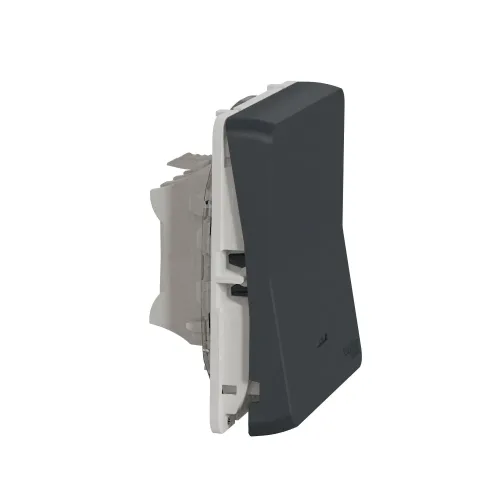 Переключатель с подсветкой IP55, черный, Mureva Styl Schneider MUR35025