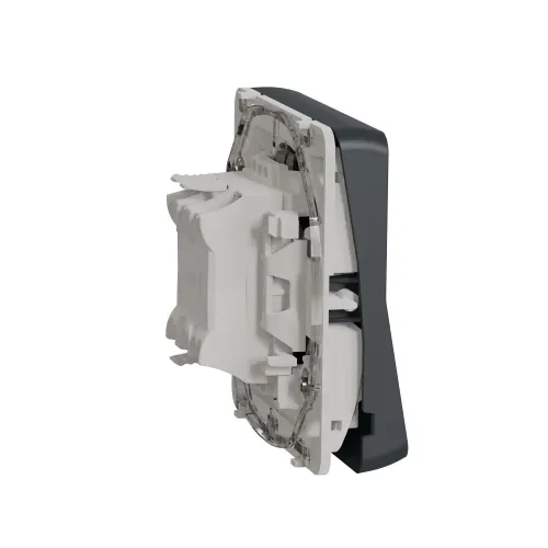 Переключатель с подсветкой IP55, черный, Mureva Styl Schneider MUR35025