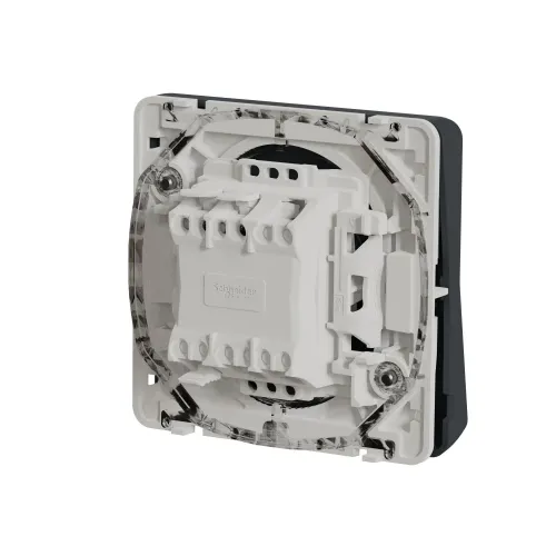 Переключатель с подсветкой IP55, черный, Mureva Styl Schneider MUR35025