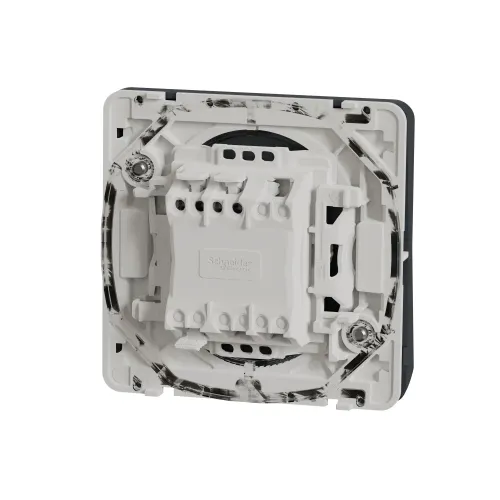 Переключатель с подсветкой IP55, черный, Mureva Styl Schneider MUR35025
