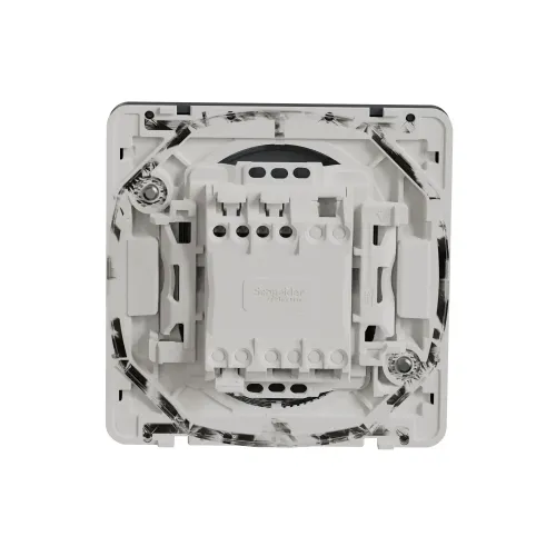 Переключатель с подсветкой IP55, черный, Mureva Styl Schneider MUR35025