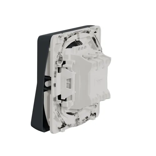 Переключатель с подсветкой IP55, черный, Mureva Styl Schneider MUR35025