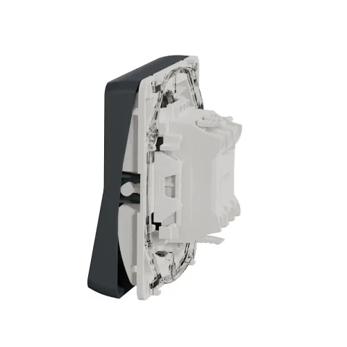 Переключатель с подсветкой IP55, черный, Mureva Styl Schneider MUR35025