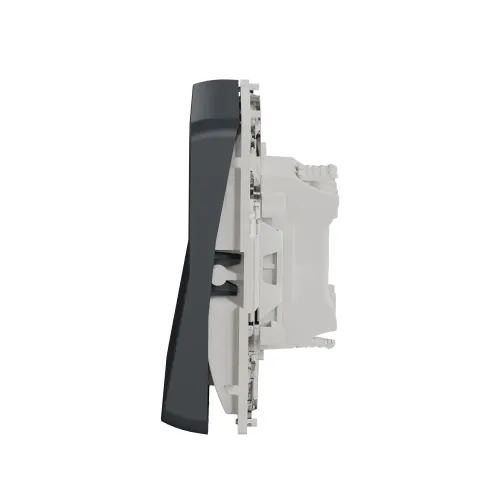 Переключатель с подсветкой IP55, черный, Mureva Styl Schneider MUR35025