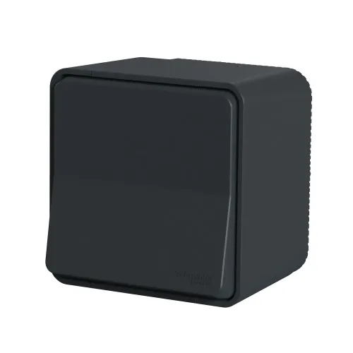 Кнопка накладная IP55, черный, Mureva Styl Schneider MUR35026