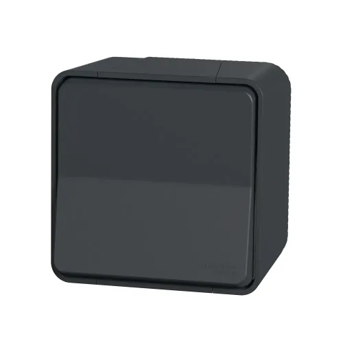 Кнопка накладная IP55, черный, Mureva Styl Schneider MUR35026