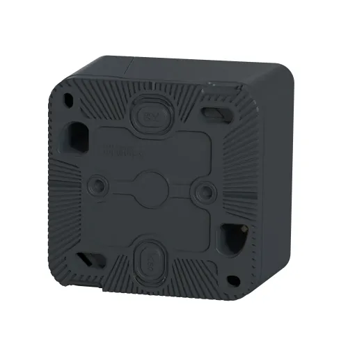 Кнопка с подсветкой накладная IP55, черный, Mureva Styl Schneider MUR35028