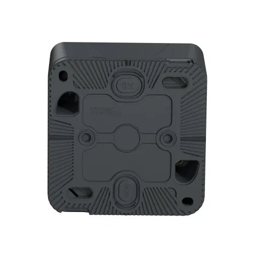 Кнопка с подсветкой накладная IP55, черный, Mureva Styl Schneider MUR35028