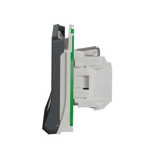 Розетка электрическая 220В IP55, черный, Mureva Styl Schneider MUR36134