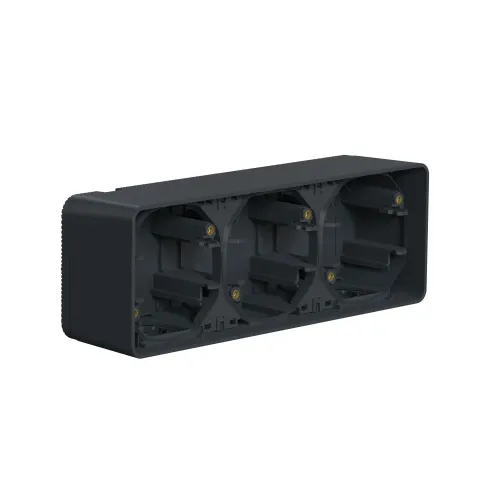 Коробка тройная для накладного монтажа IP55, черный, Mureva Styl Schneider MUR37713