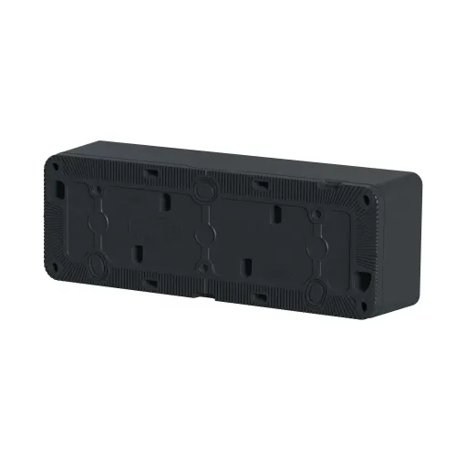 Коробка тройная для накладного монтажа IP55, черный, Mureva Styl Schneider MUR37713