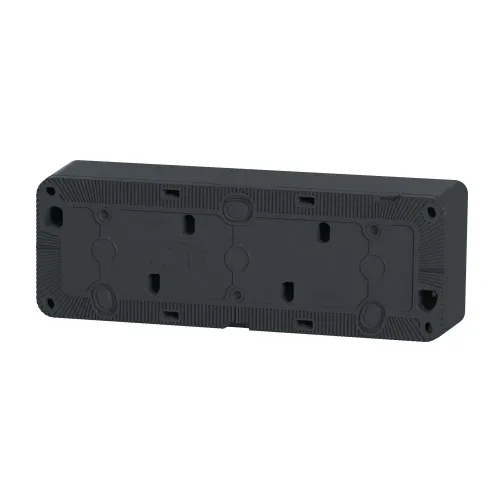 Коробка тройная для накладного монтажа IP55, черный, Mureva Styl Schneider MUR37713